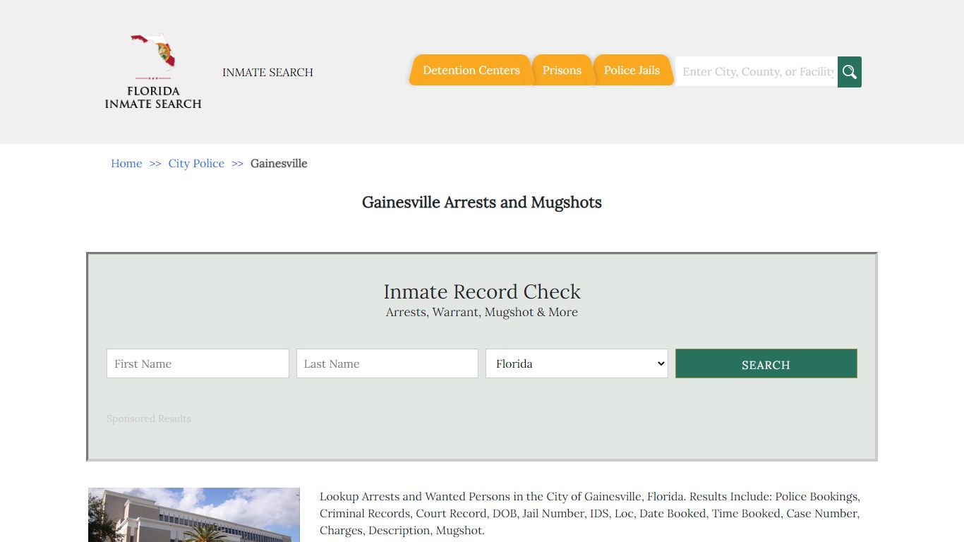 Gainesville Arrests and Mugshots | Florida Inmate Search